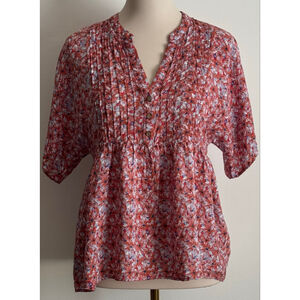 Women's Knox Rose Red Floral Tunic Top M